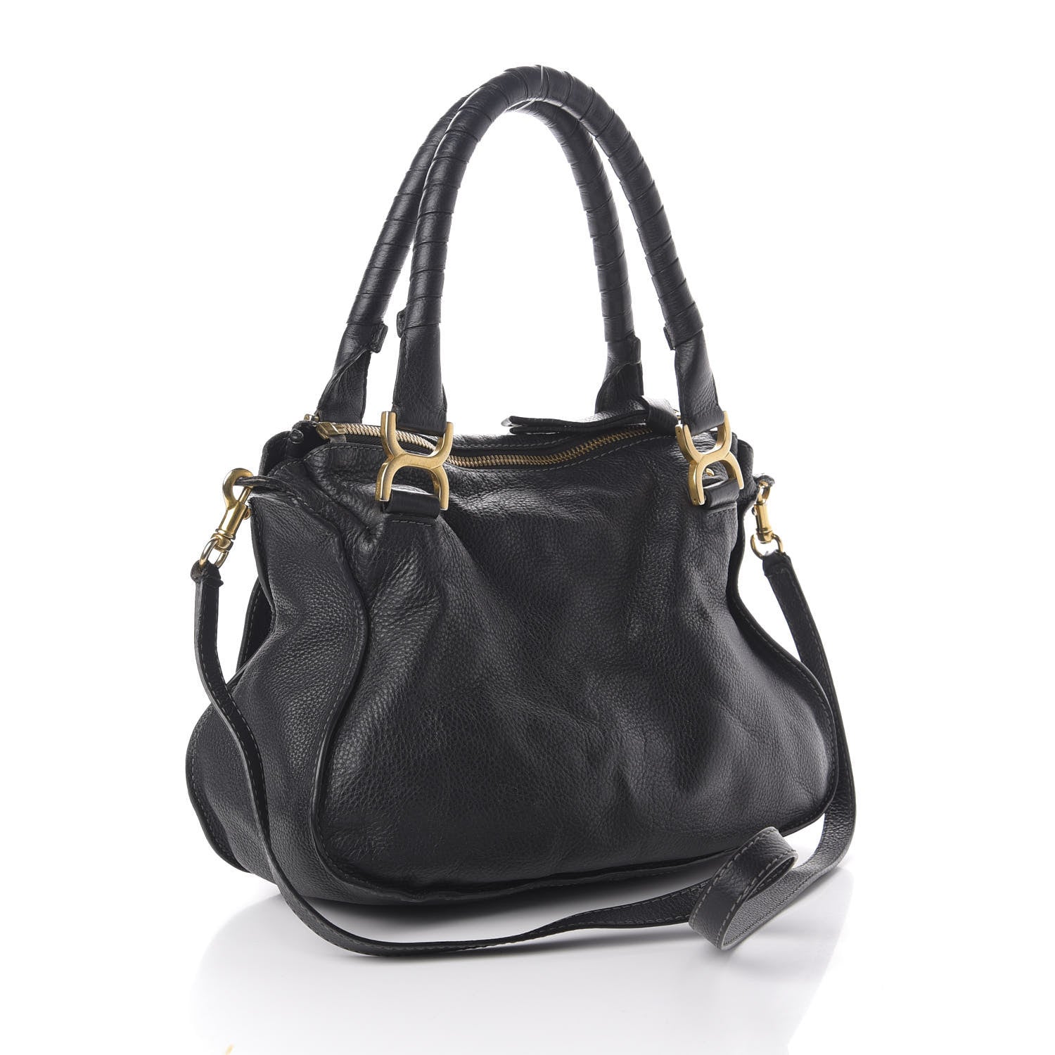 Chloe Calfskin Medium Marcie Satchel Black 4 of 10