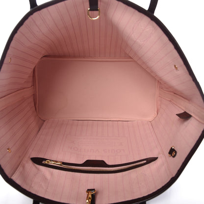 Louis Vuitton Damier Ebene Neo Neverfull MM Rose Ballerine 5 of 10