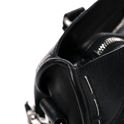 Balenciaga Calfskin Topstitch Classic Silver Hardware City Black 18 of 21