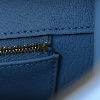Hermes Taurillon Clemence Birkin 35 Bleu Paradis 13 of 27