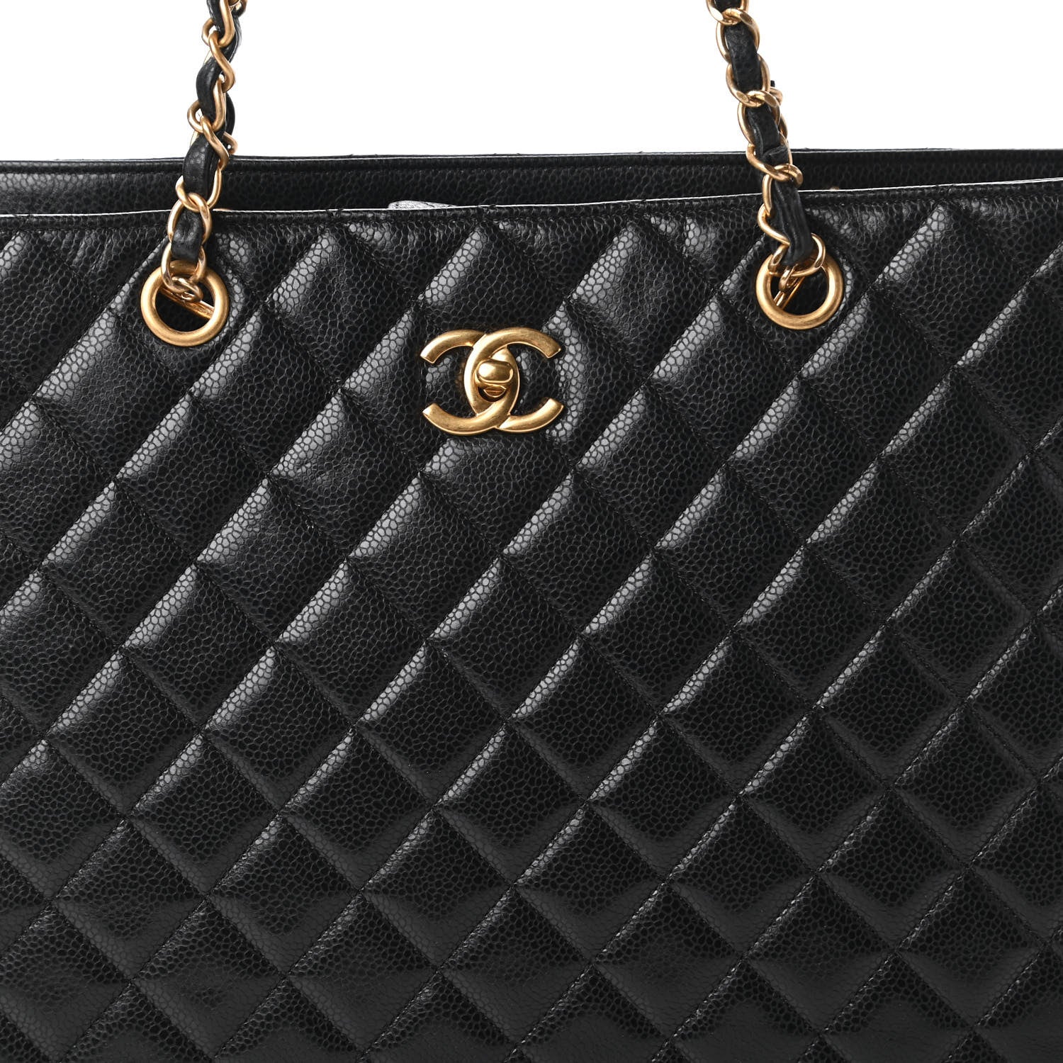 Chanel Caviar Quilted Large Shopping Tote Black 10 of 11