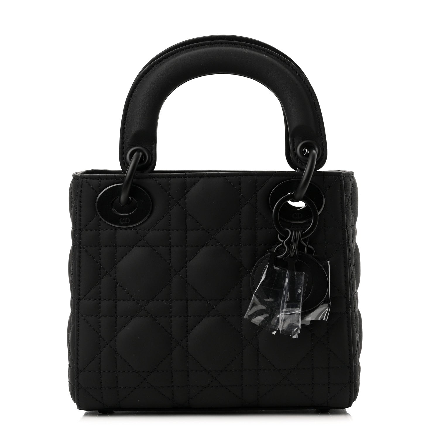 Christian Dior Ultra Matte Calfskin Cannage Mini Lady Dior Black 1 of 10