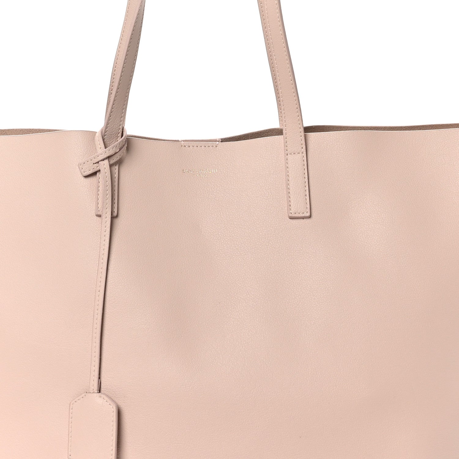 Saint Laurent Calfskin Large Shopping Tote Pale Blush 9 of 12
