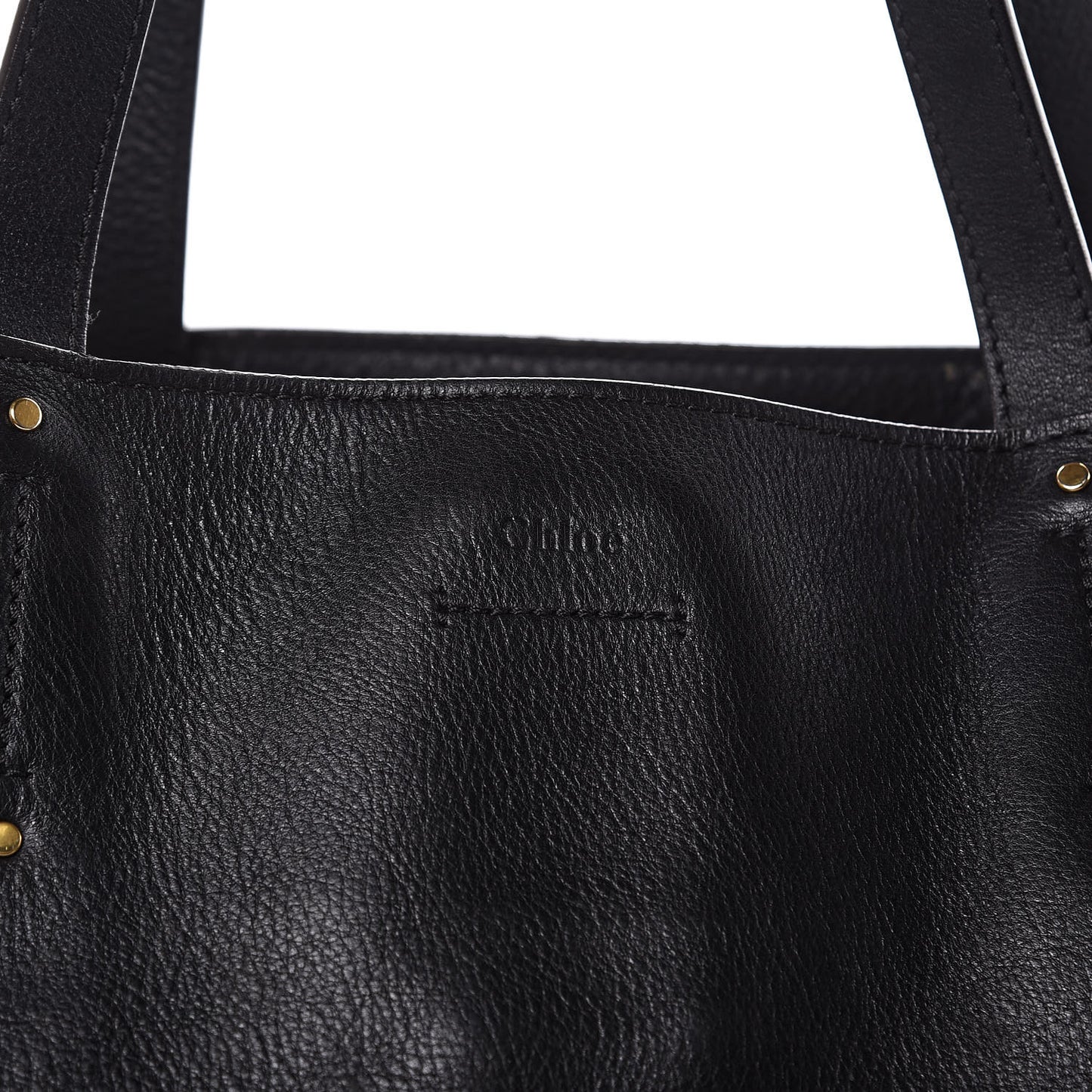 Smooth Calfskin Medium Milo Shopping Tote Black