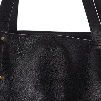 Chloe Smooth Calfskin Medium Milo Shopping Tote Black 16 of 20
