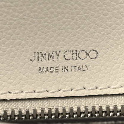 Jimmy Choo Calfskin Crystal Small Cheri Top Handle Bag Milk 6 of 11