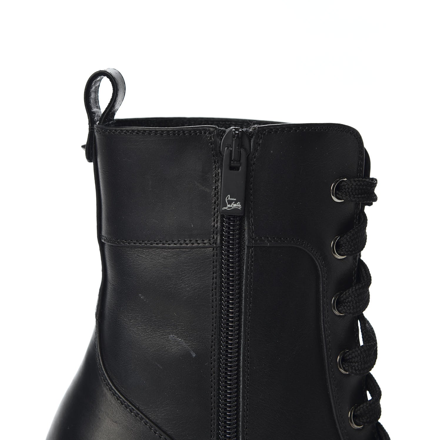 Christian Louboutin Calfskin Spikes TS Croc 70 Boots 35.5 Black 9 of 10