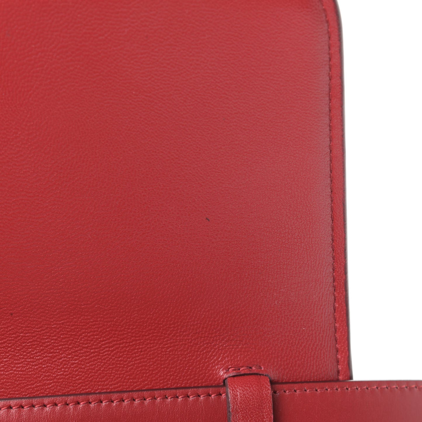 Box Calfskin Medium Classic Box Flap Bag Red