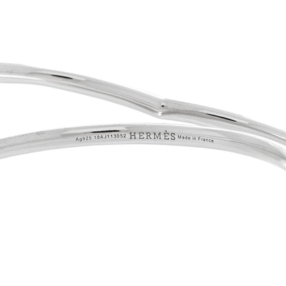 Hermes Sterling Silver Vertige Coeur GM Single Right Earring 4 of 5