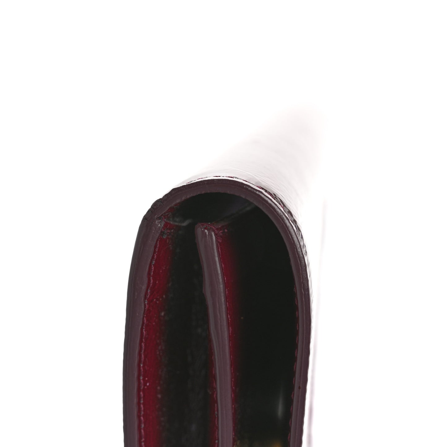 Textured Patent Calfskin Large Belle De Jour Clutch Berry