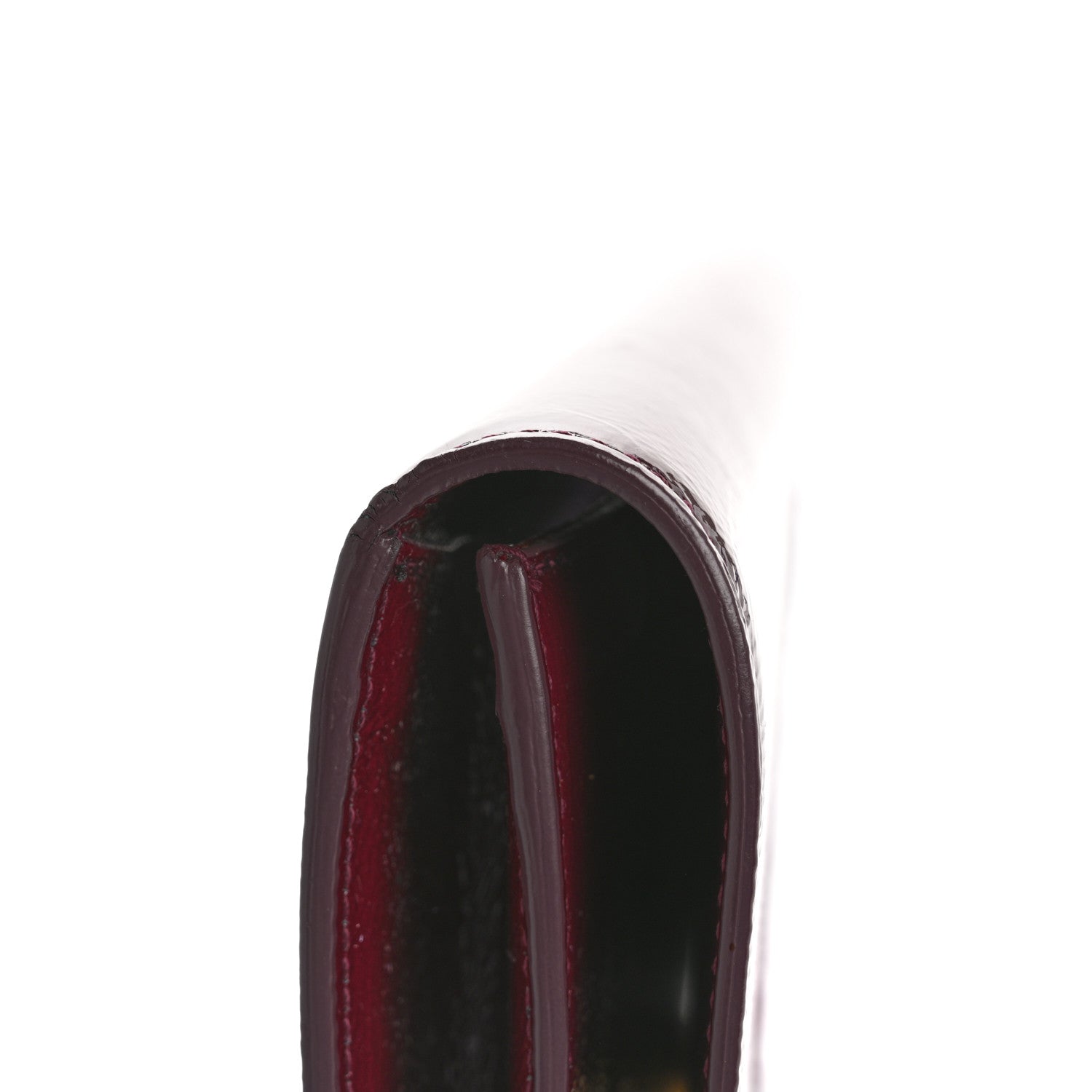 Saint Laurent Textured Patent Calfskin Large Belle De Jour Clutch Berry 9 of 11