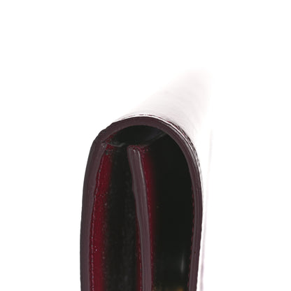 Saint Laurent Textured Patent Calfskin Large Belle De Jour Clutch Berry 9 of 11