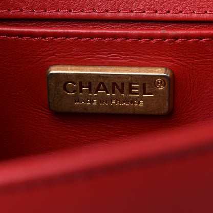Chanel Orylag Rabbit Fur Calfskin Small Boy Flap Red 6 of 19