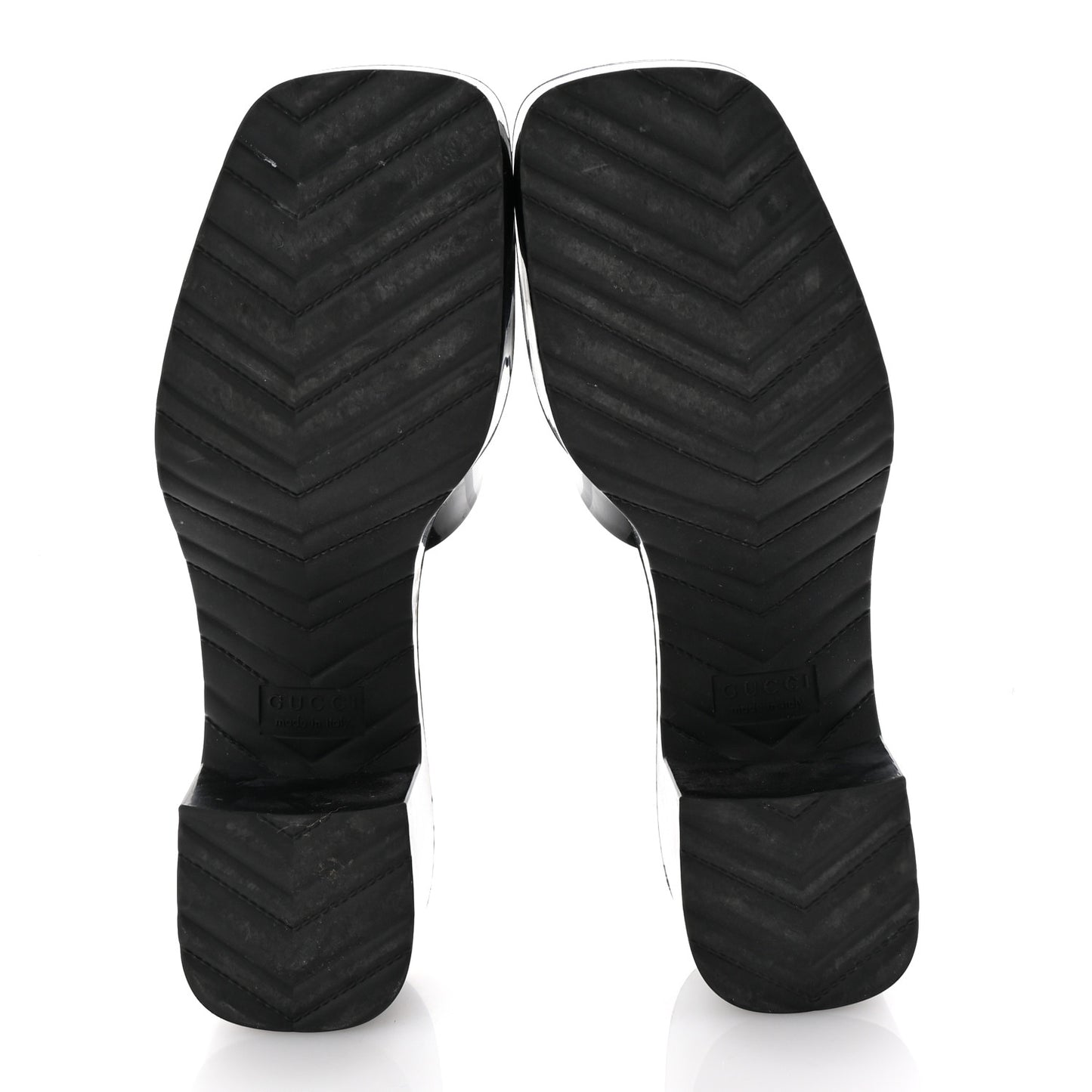 Rubber Gucci Logo Womens Platform 20/60mm Slide Sandals 39 Black
