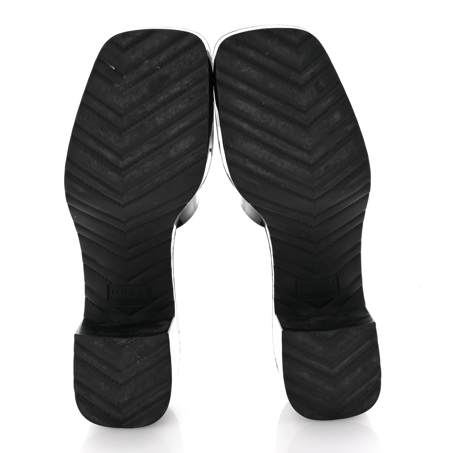 Gucci Rubber Gucci Logo Womens Platform 20/60mm Slide Sandals 39 Black 6 of 8