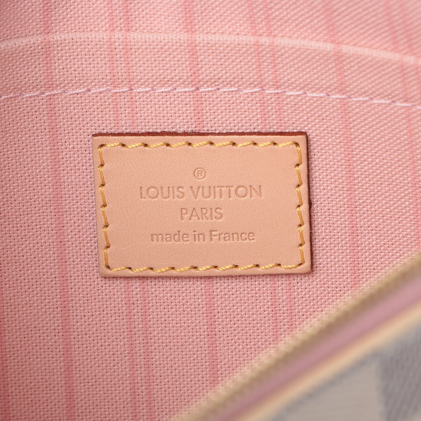 Damier Azur Neverfull MM GM Pochette Rose Ballerine
