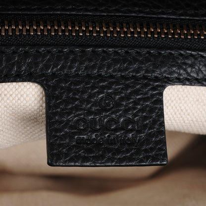 Gucci Cellarius Calfskin Feline GG Marmont Flap Shoulder Bag Black 6 of 7