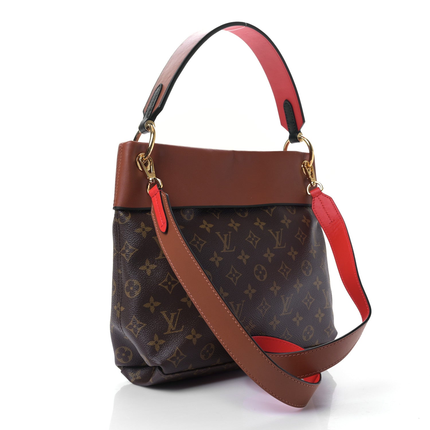 Louis Vuitton Monogram Tuileries Besace Caramel Rouge 3 of 9