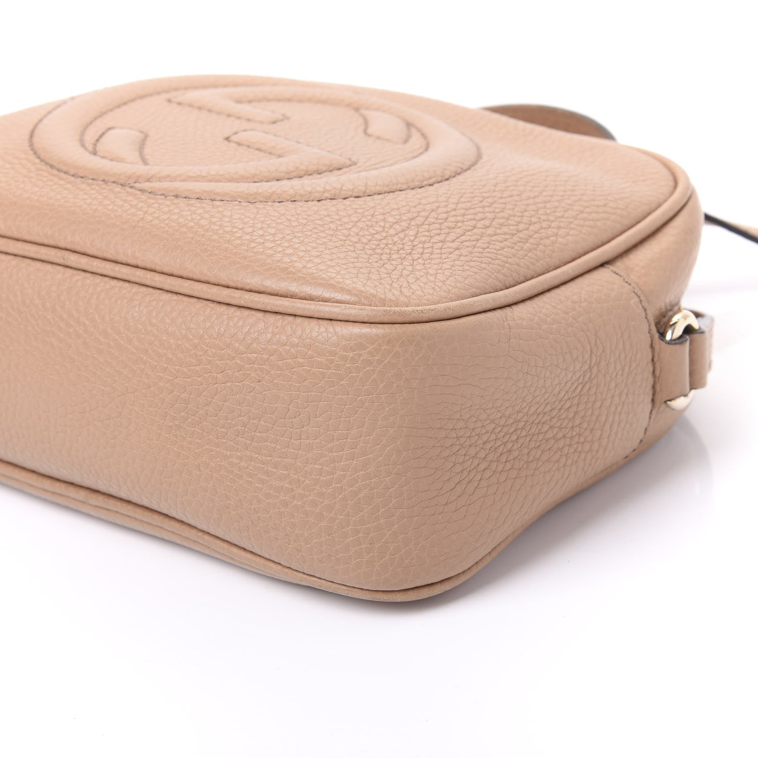 Gucci Pebbled Calfskin Small Soho Disco Bag Rose Beige 9 of 11