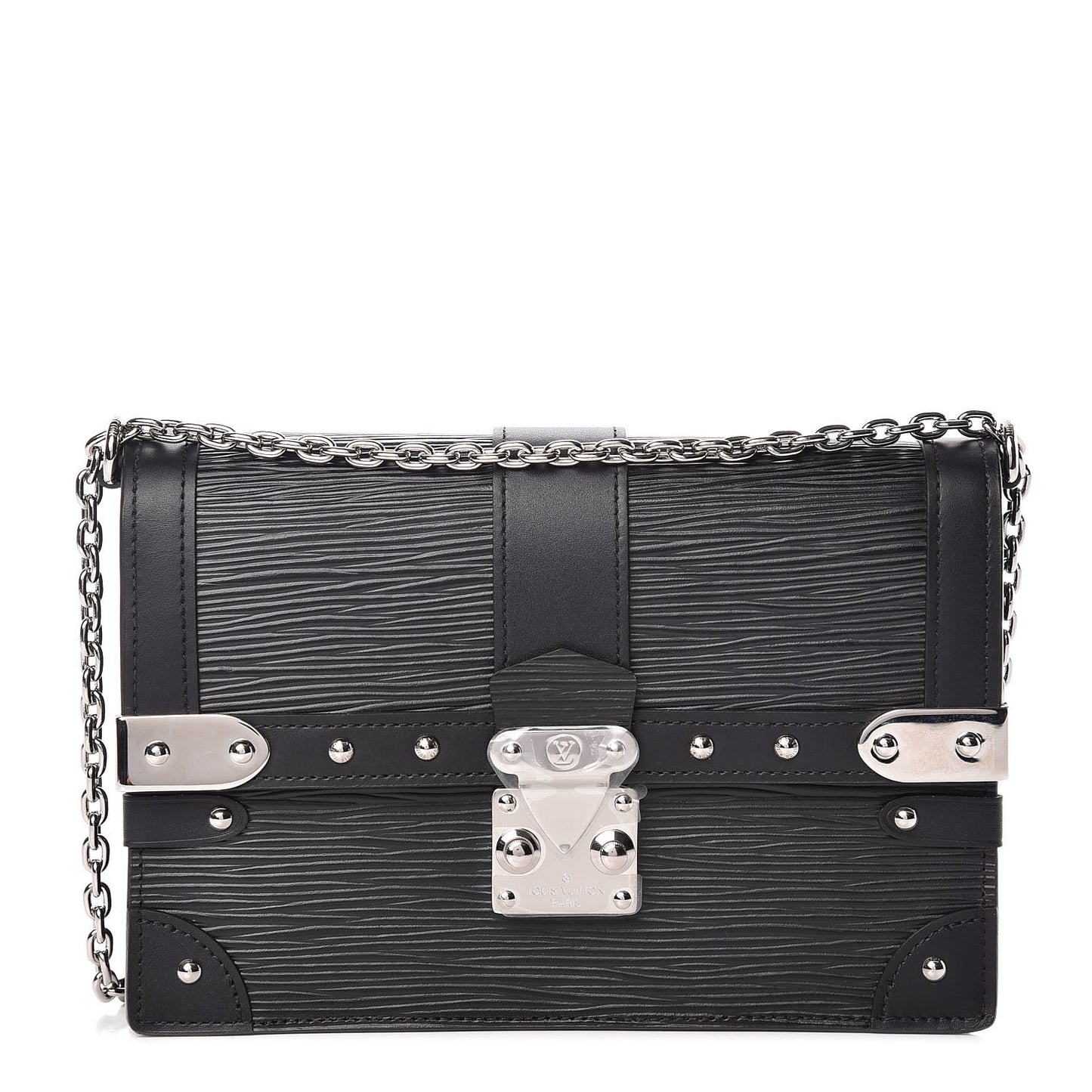 Epi Trunk Chain Wallet Black