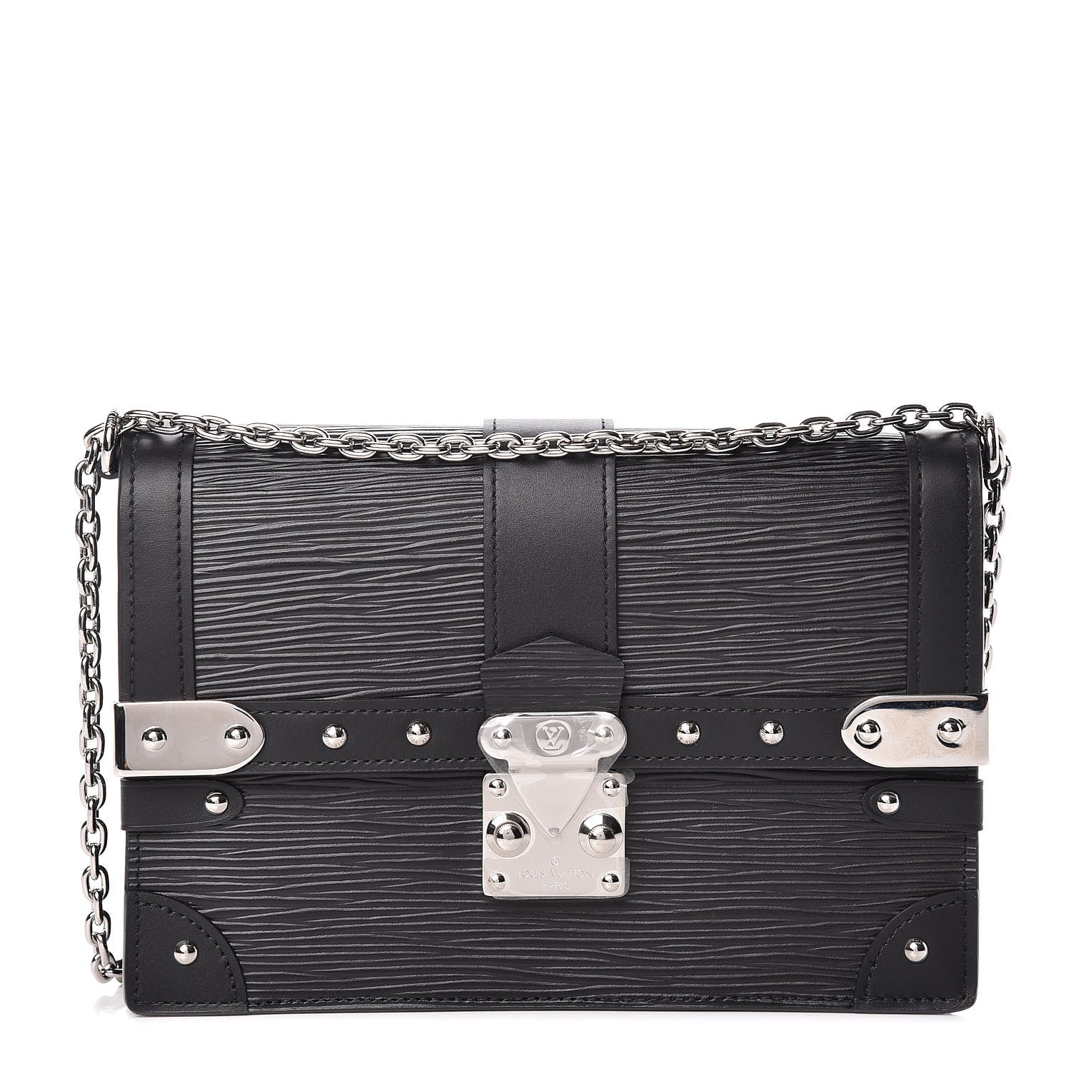 Louis Vuitton Epi Trunk Chain Wallet Black 1 of 8