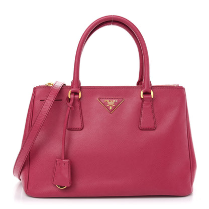 Prada Saffiano Medium Galleria Double Zip Tote Fuxia 1 of 10