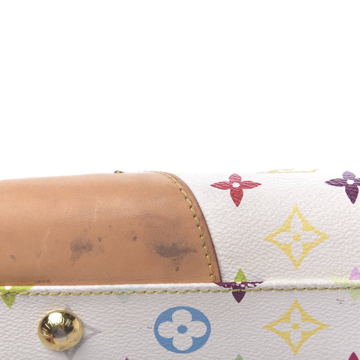 Monogram Multicolor Beverly GM White