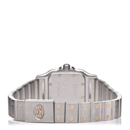 Cartier Stainless Steel 18K Yellow Gold 24mm Santos De Cartier Galbee Quartz Watch 4 of 6