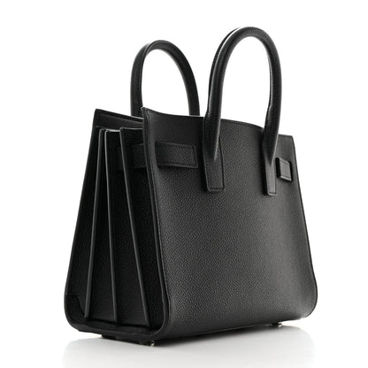 Saint Laurent Grained Calfskin Nano Sac De Jour Black 2 of 10