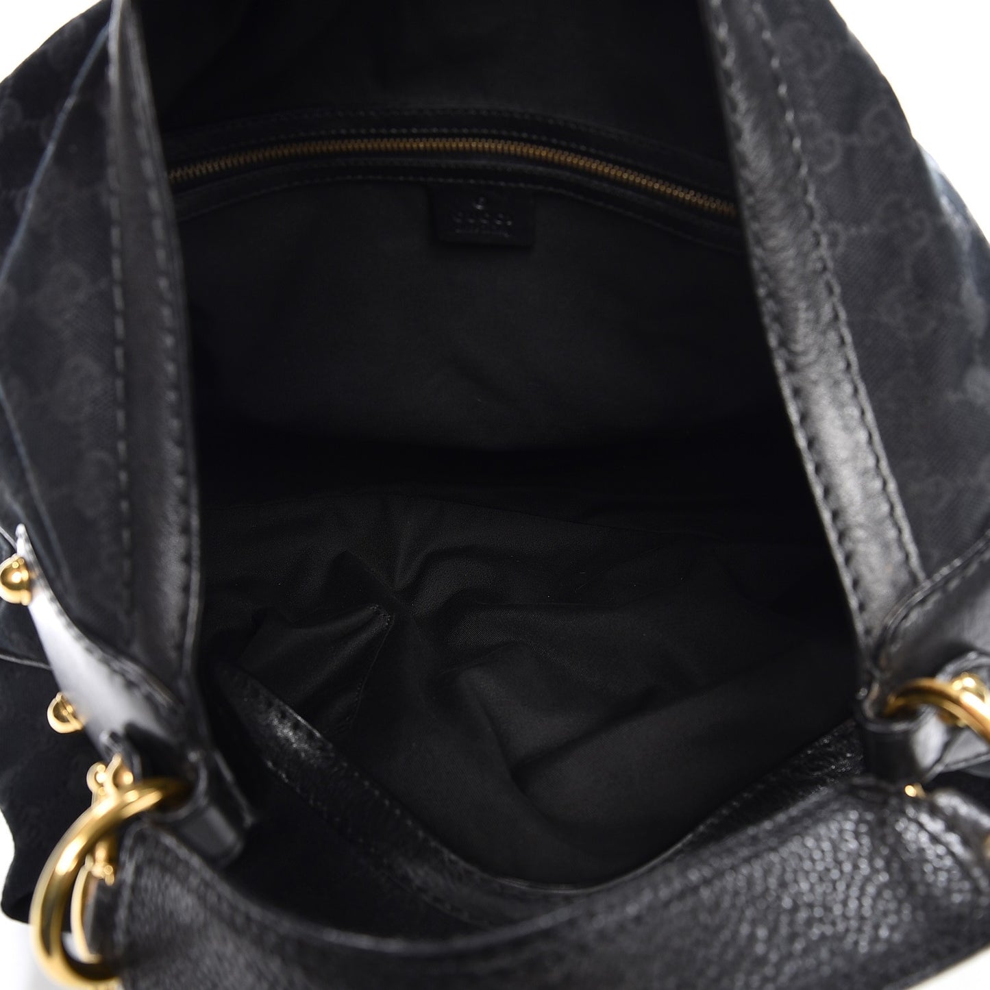 Monogram Large Jockey Hobo Black