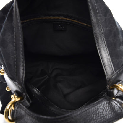 Gucci Monogram Large Jockey Hobo Black 5 of 13