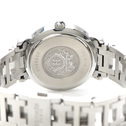 Hermes Stainless Steel 31mm Clipper Automatic Watch Black 4 of 6
