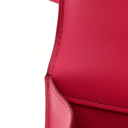 Hermes Swift Silk Marble Printed Constance 18 Rose Azalee Rose Mexico 13 of 14