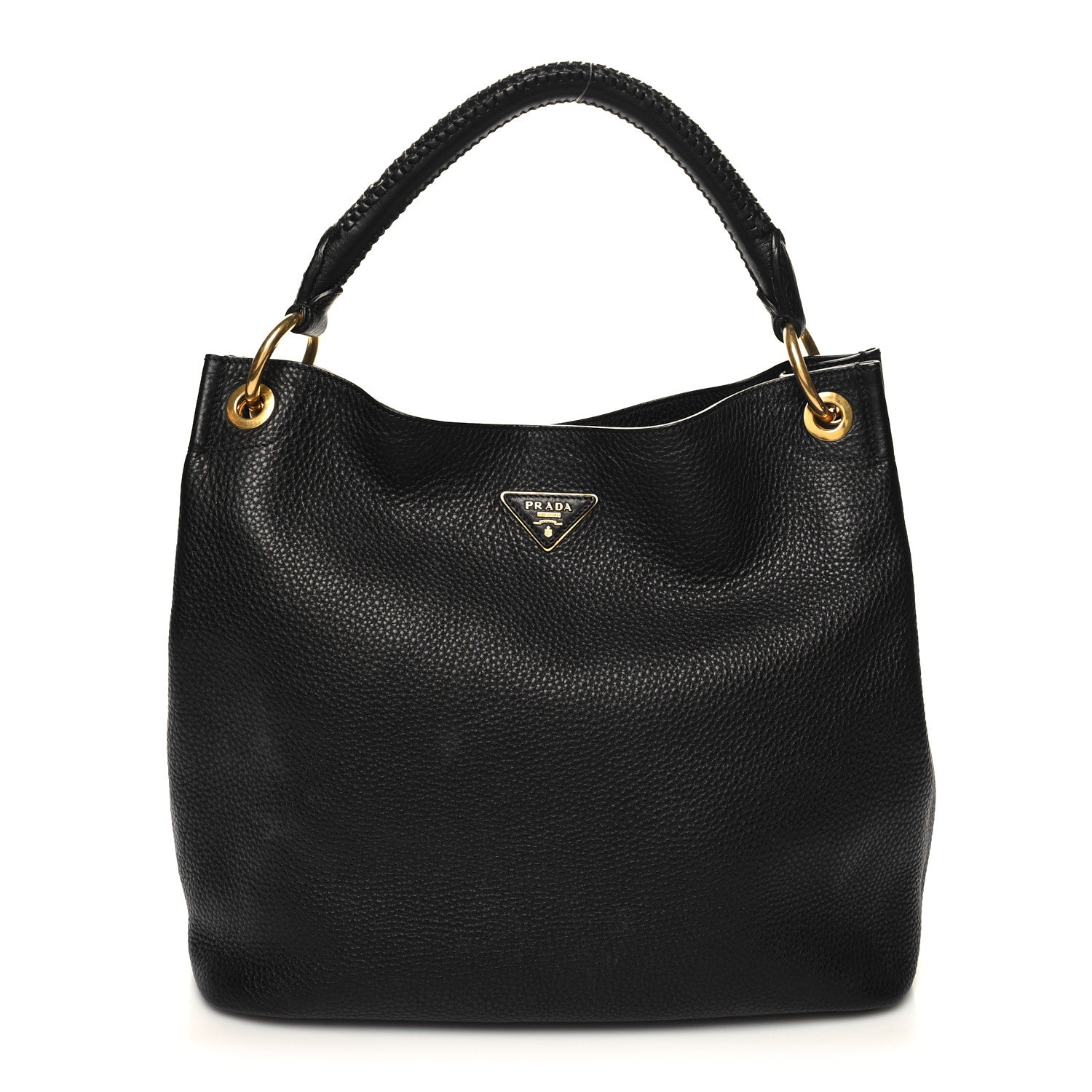 Prada Vitello Daino Hobo Black 1 of 10