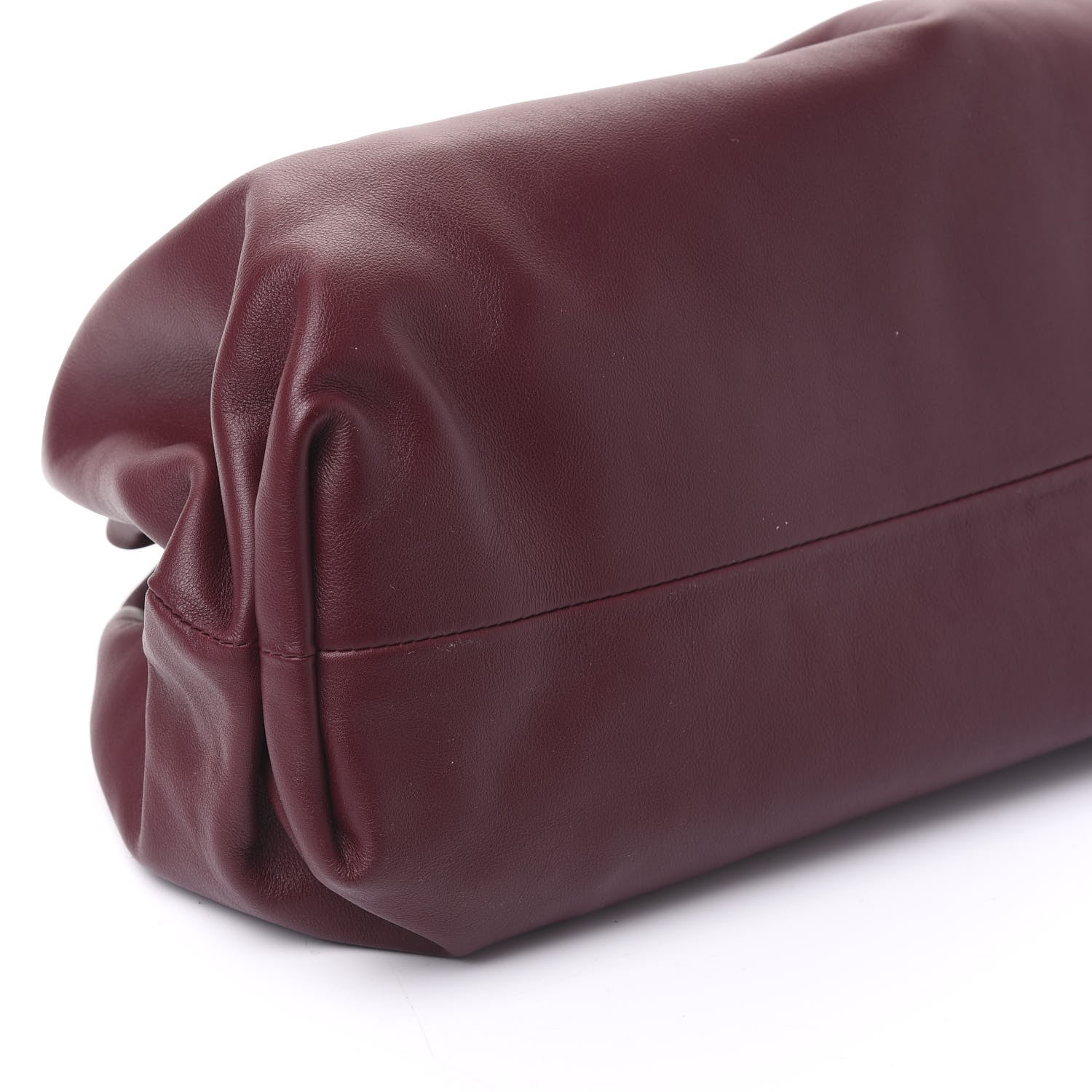 Bottega Veneta Smooth Butter Calf The Pouch Oversized Clutch Bordeaux 5 of 8