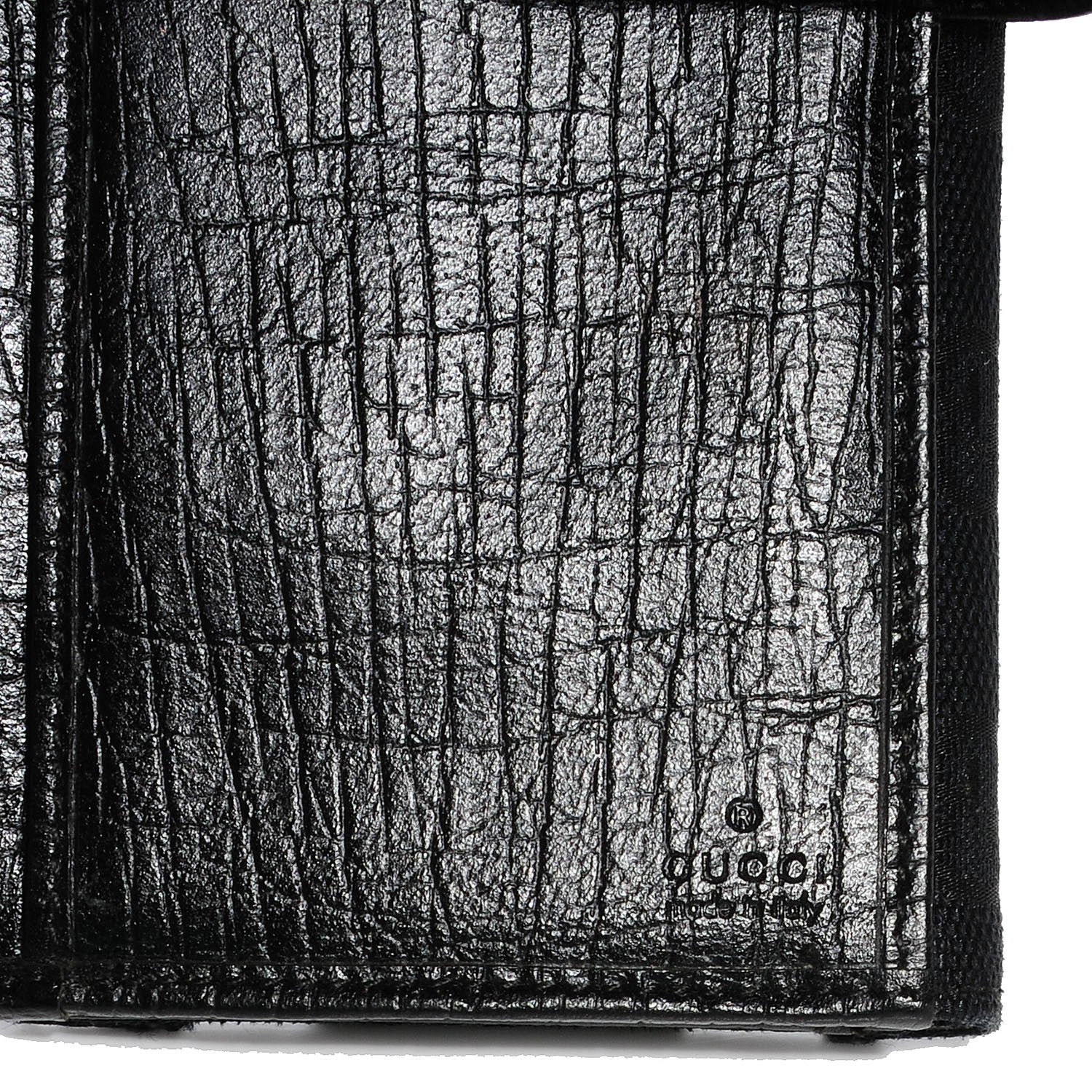 Gucci Monogram Hasler Continental Wallet Black 7 of 9