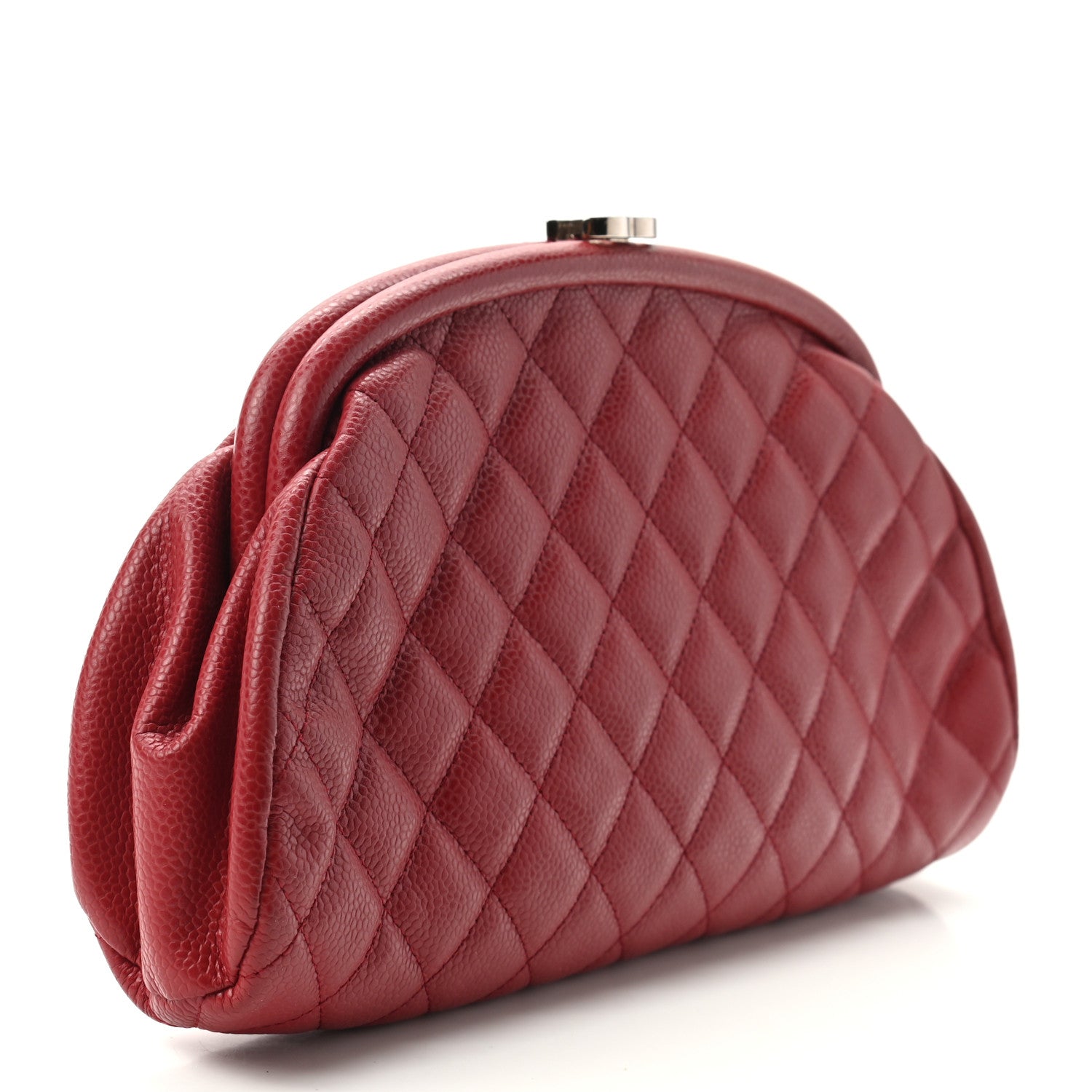 Chanel Caviar Quilted Timeless Clutch Red 3 of 7