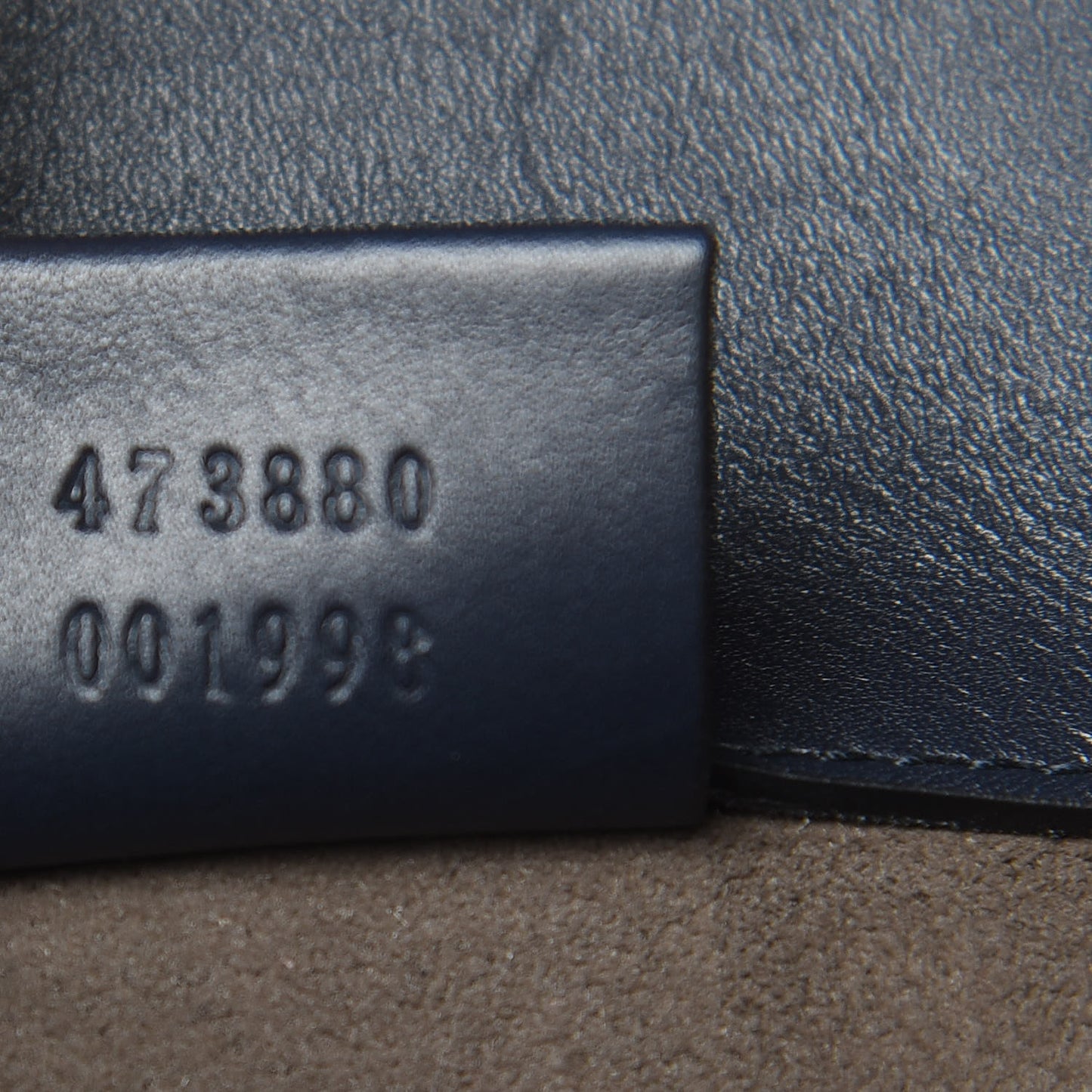 Guccissima Signature Double Buckle Backpack Blue