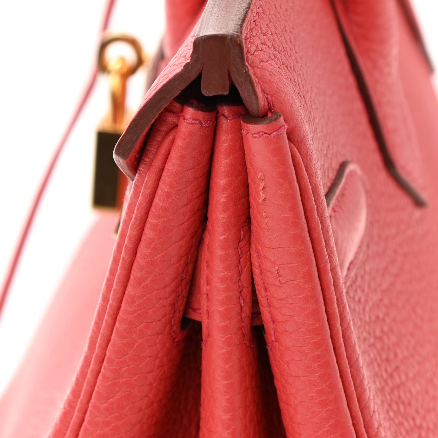 Togo Birkin 30 Rouge Pivoine