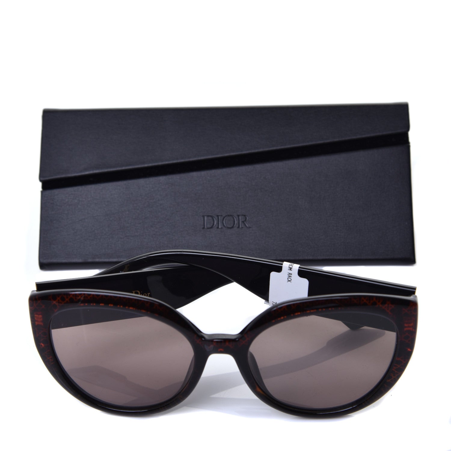 Christian Dior Acetate DDiorF Cat Eye Sunglasses Brown 7 of 7