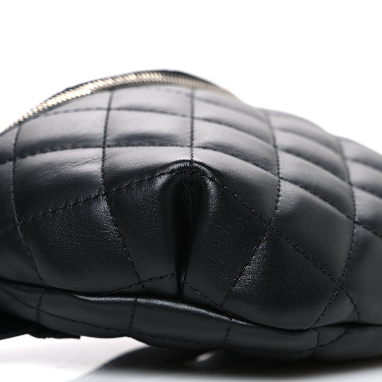 Chanel Lambskin Quilted Waist Belt Bag Black 10 of 11