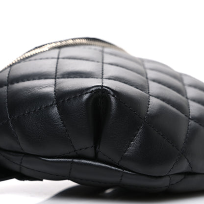 Chanel Lambskin Quilted Waist Belt Bag Black 10 of 11