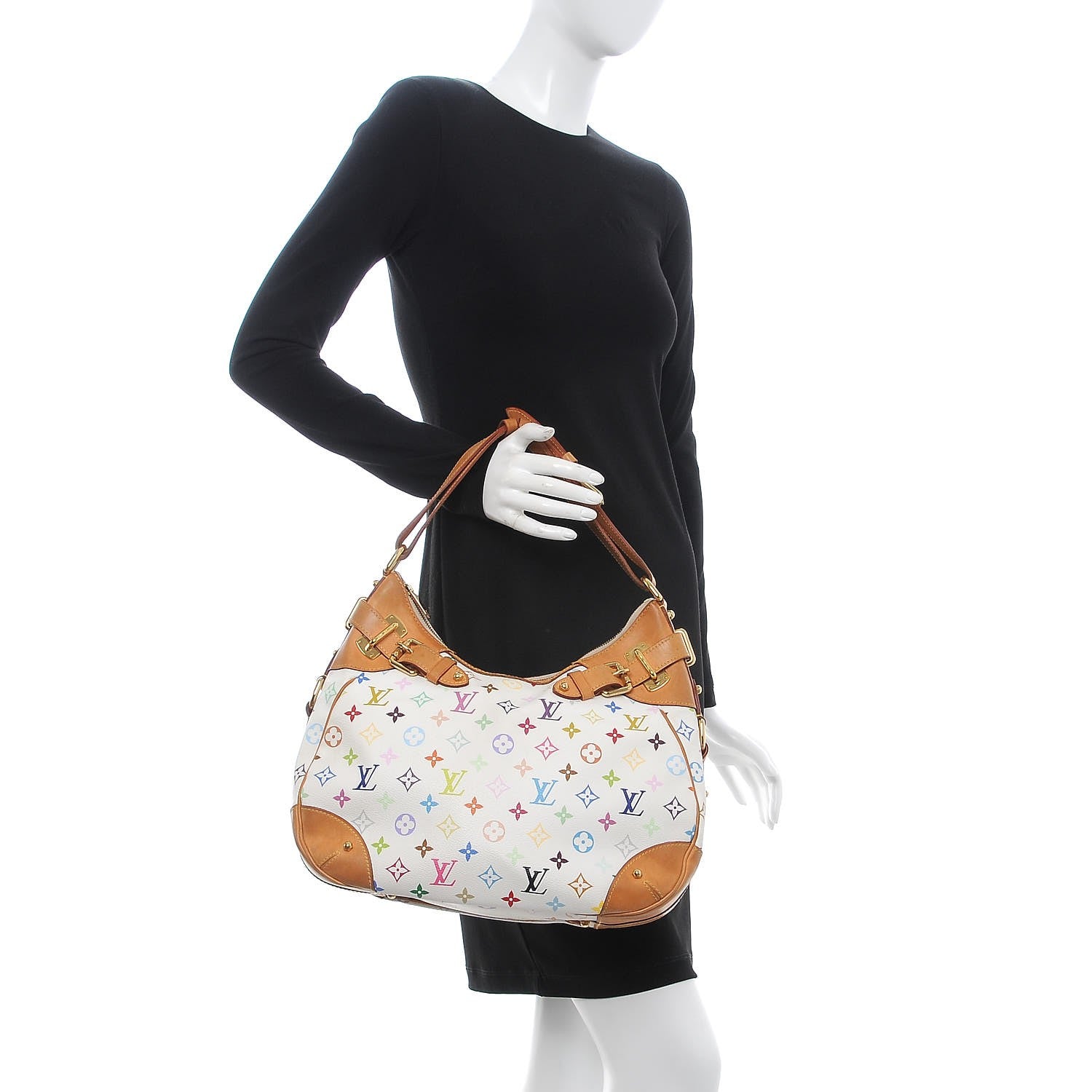 Louis Vuitton Monogram Multicolor Greta White 2 of 10