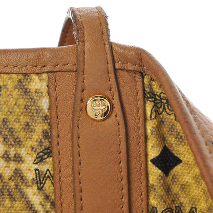 MCM Visetos Medium Reversible Shopping Tote Cognac 13 of 25