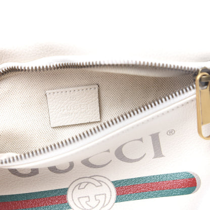 Gucci Grained Calfskin Small Logo Belt Bag White 5 of 9