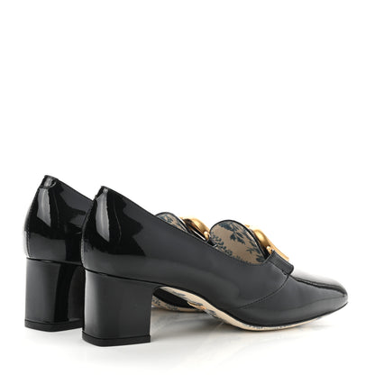 Gucci Vernice GG Victoire 55mm Loafer Pumps 37.5 Black 4 of 8