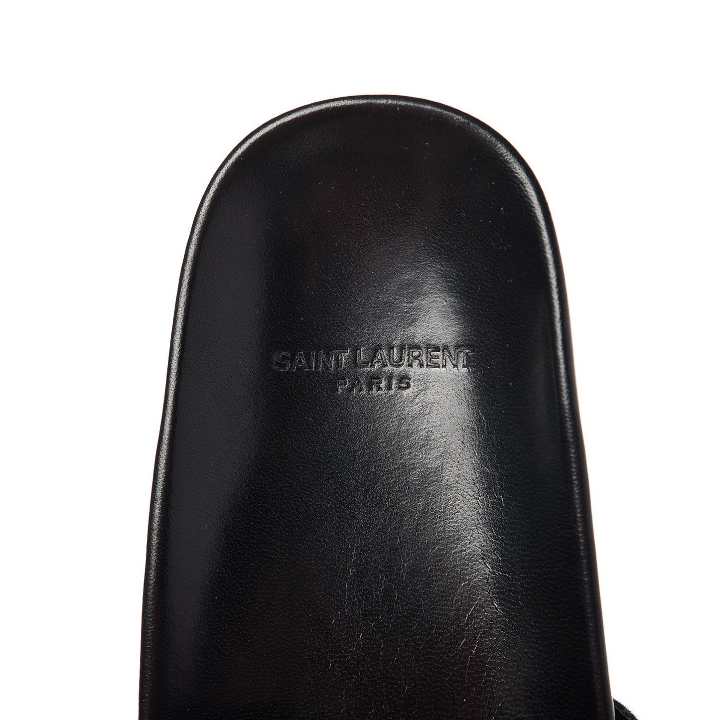 Lambskin Joan Slide Sandals 39.5 Black