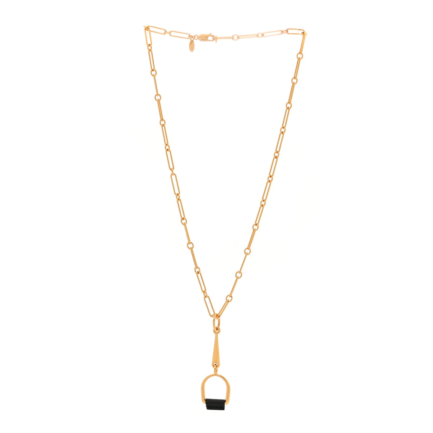 Swift Small Heritage Equestre Pendant Necklace Black