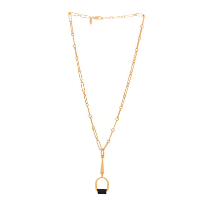 Hermes Swift Small Heritage Equestre Pendant Necklace Black 3 of 6
