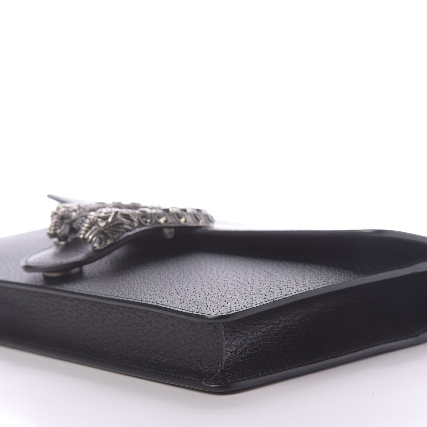 Dollar Calfskin Crystal Dionysus Clutch Wristlet Black Black Diamond